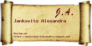 Jankovits Alexandra névjegykártya